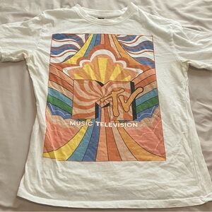 Vintage 1970’s MTV Graphic Tee with Retro Design !Accepting Offers!